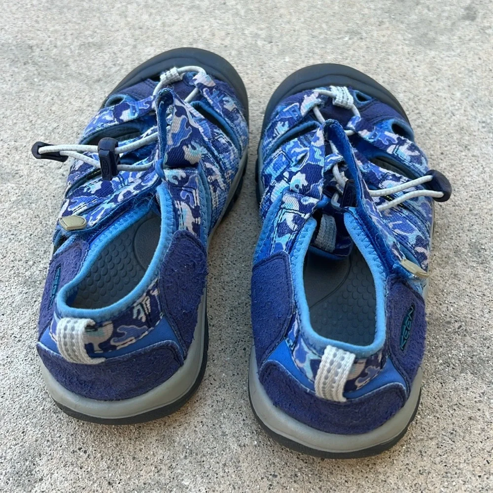 KEEN Kids Newport H2O Blue Camo Water Sandal Size 4